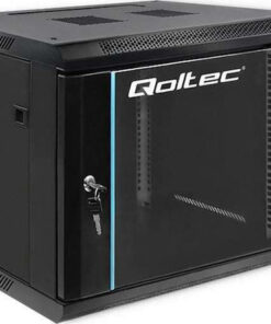 Qoltec Επιτοίχια Καμπίνα Rack 9U Μαύρο 54463