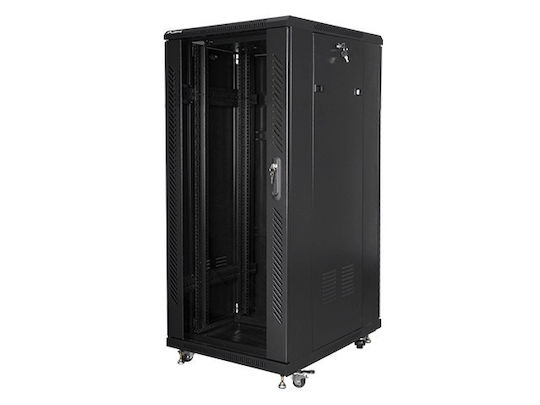 Lanberg Επιδαπέδια Καμπίνα Rack 27U 60x80x138.1cm Γκρι FF01-6827-12B