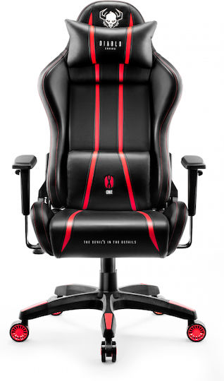 Diablo X-One 2.0 King Size Καρέκλα Gaming Δερματίνης με Ρυθμιζόμενα Μπράτσα Μαύρο / Κόκκινο - Image 2
