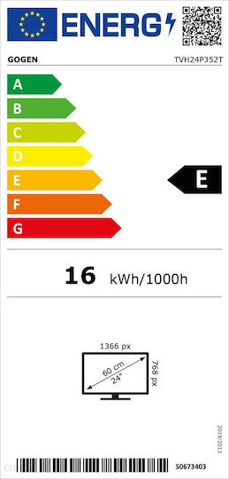 GoGEN Τηλεόραση 24" HD Ready LED TVH24P352T (2023) - Image 5