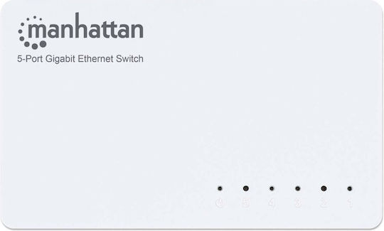 Manhattan MES-05G Unmanaged L2 Switch με 5 Θύρες Gigabit (1Gbps) Ethernet - Image 5