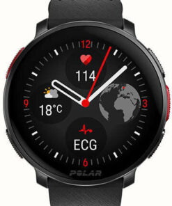 Polar Vantage V3 Aluminium 47mm Αδιάβροχο Smartwatch με Παλμογράφο (S/L Black Rubber Strap)