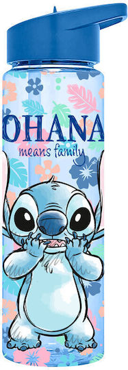 Kids Licensing Stitch Παιδικό Παγούρι Lilo & Stitch Πλαστικό με Καλαμάκι 600ml