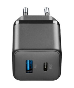 Alternative view of Cellular Line Φορτιστής Χωρίς Καλώδιο GaN με Θύρα USB-A και Θύρα USB-C 30W Power Delivery Μαύρος (Multipower Micro)