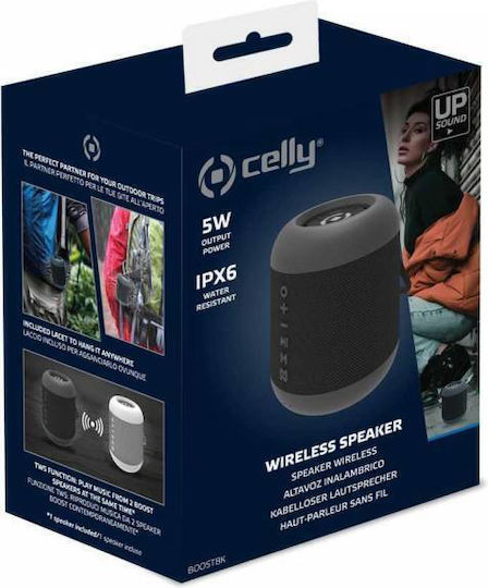 Celly Boost Ηχείο Bluetooth 5W με Διάρκεια Μπαταρίας έως 4 ώρες Μαύρο - Image 3