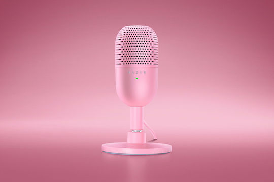 Razer Seiren V3 Mini Πυκνωτικό Μικρόφωνο USB Επιτραπέζιο για Φωνητικά σε Ροζ Χρώμα - Image 5