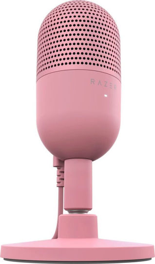 Razer Seiren V3 Mini Πυκνωτικό Μικρόφωνο USB Επιτραπέζιο για Φωνητικά σε Ροζ Χρώμα - Image 2