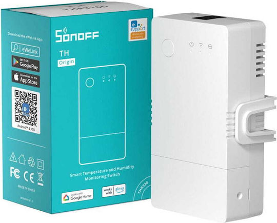 Sonoff Origin R3 Όργανο Μέτρησης Ηλεκτρολογικού Πίνακα Έξυπνο Ρελέ Wifi (230v/16a) Με Είσοδο Αισθητήρα THR316 - Image 5