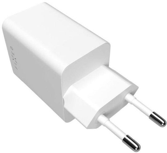 Fixed Φορτιστής Χωρίς Καλώδιο με Θύρα USB-A και Θύρα USB-C 45W Power Delivery Λευκός (Charge Mini S) - Image 3