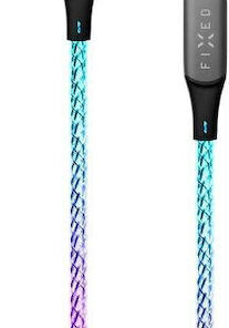 Alternative view of Fixed LED USB 2.0 Cable USB-C male - USB-C 60W Πολύχρωμο 1.2m