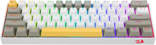 Redragon Draconic PRO K530 Ασύρματο Gaming Μηχανικό Πληκτρολόγιο με Custom Brown διακόπτες και RGB φωτισμό (Αγγλικό US) Gray/Yellow - Image 2