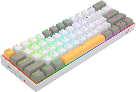 Redragon Draconic PRO K530 Ασύρματο Gaming Μηχανικό Πληκτρολόγιο με Custom Brown διακόπτες και RGB φωτισμό (Αγγλικό US) Gray/Yellow - Image 3