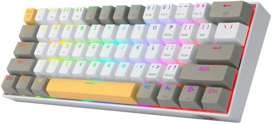 Redragon Draconic PRO K530 Ασύρματο Gaming Μηχανικό Πληκτρολόγιο με Custom Brown διακόπτες και RGB φωτισμό (Αγγλικό US) Gray/Yellow - Image 5