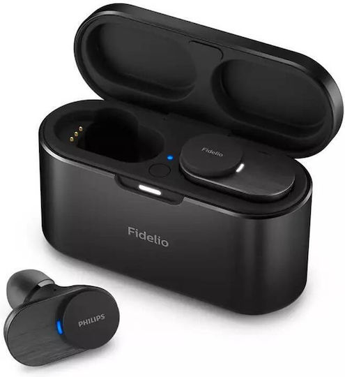 Philips Fidelio T1 In-ear Bluetooth Handsfree Ακουστικά με Αντοχή στον Ιδρώτα και Θήκη Φόρτισης Μαύρα - Image 7