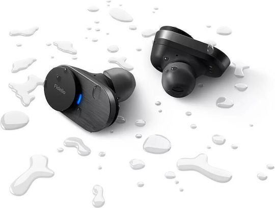 Philips Fidelio T1 In-ear Bluetooth Handsfree Ακουστικά με Αντοχή στον Ιδρώτα και Θήκη Φόρτισης Μαύρα - Image 8
