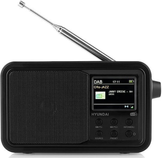 Hyundai PR 650 BTDAB Φορητό Ραδιόφωνο Μπαταρίας DAB+ με Bluetooth Μαύρο - Image 2