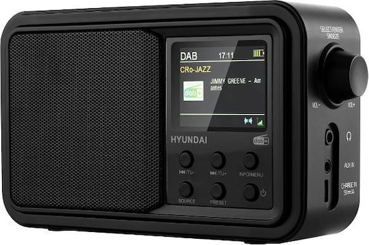 Hyundai PR 650 BTDAB Φορητό Ραδιόφωνο Μπαταρίας DAB+ με Bluetooth Μαύρο - Image 5
