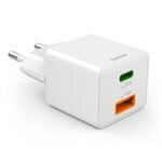 Alternative view of HAMA Φορτιστής Χωρίς Καλώδιο με Θύρα USB-A και Θύρα USB-C 20W Power Delivery Λευκός (00201991)
