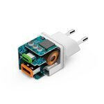 HAMA Φορτιστής Χωρίς Καλώδιο με Θύρα USB-A και Θύρα USB-C 20W Power Delivery Λευκός (00201991) - Image 7