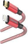 HAMA USB-C to Lightning Cable Κόκκινο 1.5m - Image 2