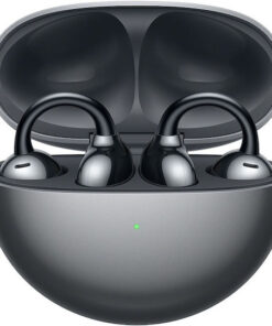 Huawei FreeClip Earbud Bluetooth Handsfree Ακουστικά με Αντοχή στον Ιδρώτα και Θήκη Φόρτισης Μαύρα