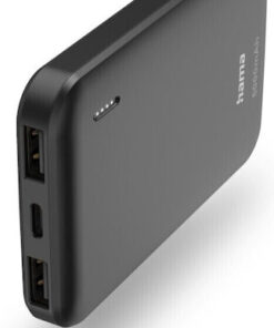 HAMA Pocket 5 Power Bank 5000mAh με 2 Θύρες USB-A Γκρι