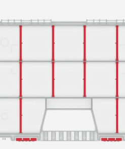 Prosperplast Ταμπακιέρα Εργαλείων 15 Θέσεων Διάφανη 39x29x6.5εκ. KNO40307T