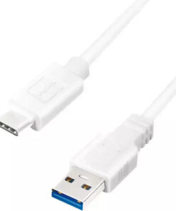 LogiLink USB 3.2 Cable USB-C male - USB-A 15W Λευκό 0.5m CU0173
