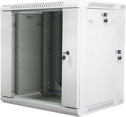 Lanberg Επιτοίχια Καμπίνα Rack 12U 60x60x60cm Γκρι WF02-6612-10S