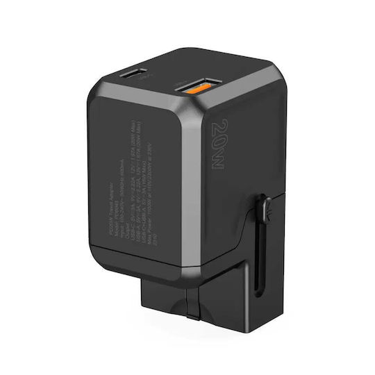 Choetech Φορτιστής Χωρίς Καλώδιο 20W Power Delivery Μαύρος (PD6038) - Image 6