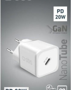 Alternative view of SBS Φορτιστής Χωρίς Καλώδιο GaN με Θύρα USB-C 20W Power Delivery Λευκός (TRGAN1C20W)