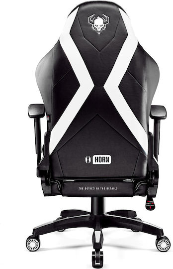 Diablo X-Horn Καρέκλα Gaming Δερματίνης με Ρυθμιζόμενα Μπράτσα Μαύρο / Λευκό - Image 5