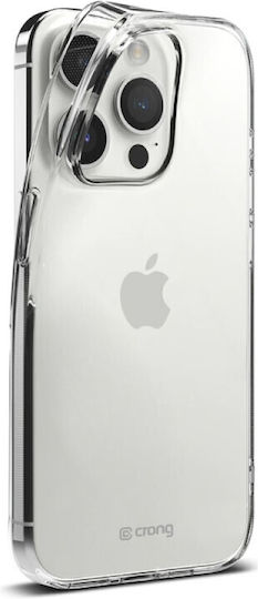Crong Back Cover Σιλικόνης 0.8mm με Λουράκι Διάφανο (iPhone 15 Pro Max) CRG-CRSLIM-IP1567P-TRS - Image 3