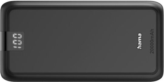 HAMA Performance 20 Power Bank 20000mAh με 2 Θύρες USB-A και Θύρα USB-C Γκρι - Image 3