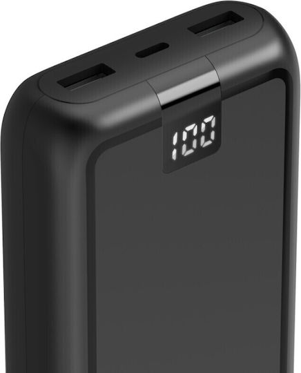 HAMA Performance 20 Power Bank 20000mAh με 2 Θύρες USB-A και Θύρα USB-C Γκρι - Image 4