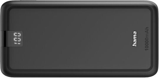 HAMA Performance 10 Power Bank 10000mAh με 2 Θύρες USB-A και Θύρα USB-C Γκρι - Image 3