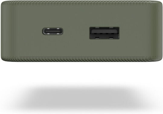 HAMA Colour 20 Power Bank 20000mAh με Θύρα USB-A και Θύρα USB-C Πράσινο - Image 2