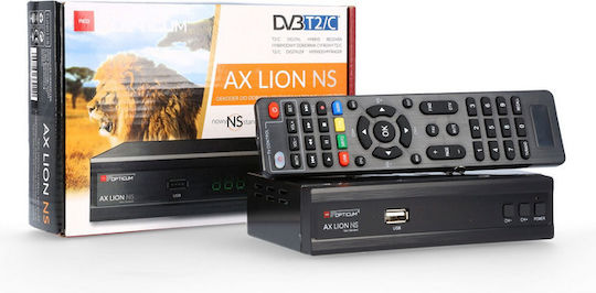 Opticum AX Lion AX Lion Ψηφιακός Δέκτης Mpeg-4 Full HD (1080p) με Λειτουργία PVR (Εγγραφή σε USB) Σύνδεσεις SCART / HDMI / USB - Image 6