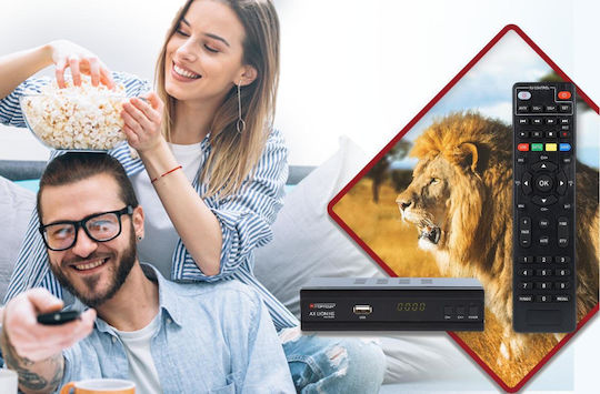 Opticum AX Lion AX Lion Ψηφιακός Δέκτης Mpeg-4 Full HD (1080p) με Λειτουργία PVR (Εγγραφή σε USB) Σύνδεσεις SCART / HDMI / USB - Image 5