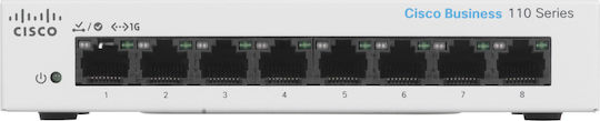 Cisco CBS110-8T-D Unmanaged L2 Switch με 8 Θύρες Gigabit (1Gbps) Ethernet - Image 2