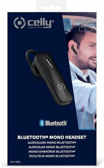 Celly BH10 Earbud Bluetooth Handsfree Ακουστικό Μαύρο - Image 4