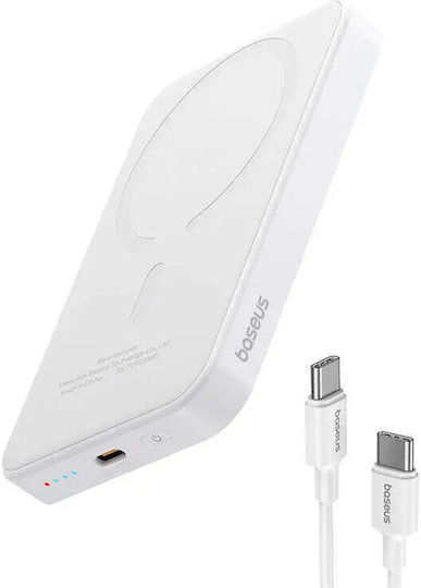 Baseus Mini Power Bank 5000mAh 20W με Θύρα USB-C Λευκό - Image 8