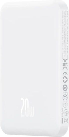 Baseus Mini Power Bank 5000mAh 20W με Θύρα USB-C Λευκό - Image 2
