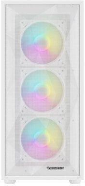 Natec Diaxid 605 Gaming Midi Tower Κουτί Υπολογιστή με Πλαϊνό Παράθυρο και RGB Φωτισμό Λευκό - Image 5