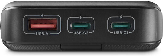 HAMA PD 20 Power Bank 20000mAh 20W με Θύρα USB-A και 2 Θύρες USB-C Γκρι - Image 3