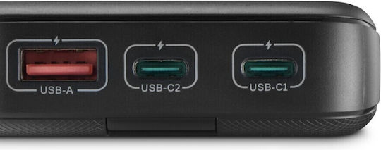 HAMA PD 20 Power Bank 20000mAh 20W με Θύρα USB-A και 2 Θύρες USB-C Γκρι - Image 5