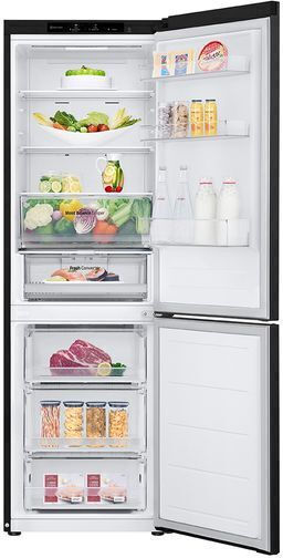 LG Ψυγειοκαταψύκτης 344lt Total NoFrost Υ186xΠ59.5xΒ68.2εκ. Μαύρος GBV3100EEP - Image 3