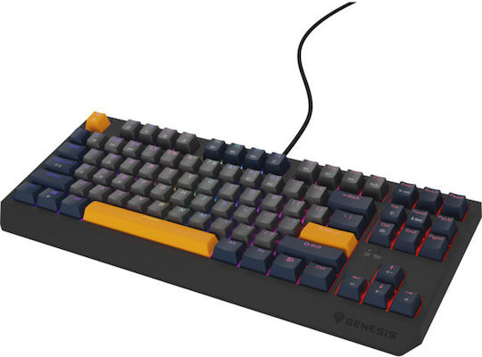 Genesis Thor 230 TKL Gaming Μηχανικό Πληκτρολόγιο Tenkeyless με Outemu Panda διακόπτες και RGB φωτισμό (Αγγλικό US) Naval Blue Negative - Image 3