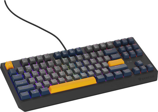 Genesis Thor 230 TKL Gaming Μηχανικό Πληκτρολόγιο Tenkeyless με Outemu Panda διακόπτες και RGB φωτισμό (Αγγλικό US) Naval Blue Negative - Image 4