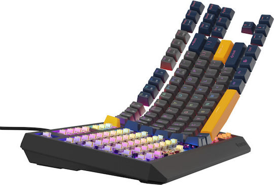 Genesis Thor 230 TKL Gaming Μηχανικό Πληκτρολόγιο Tenkeyless με Outemu Panda διακόπτες και RGB φωτισμό (Αγγλικό US) Naval Blue Negative - Image 9